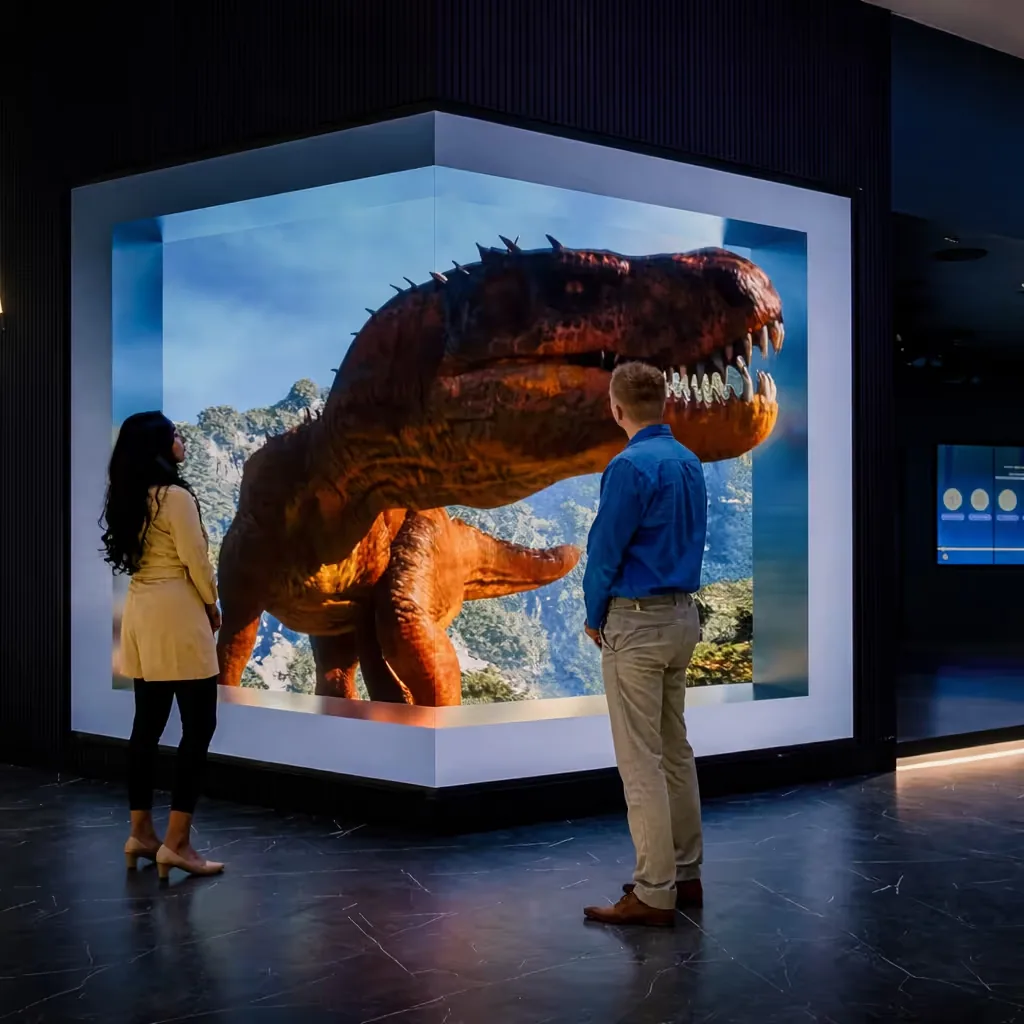 Anamorphic LED wall on Experian's booth at Global Fintech Fest 2025